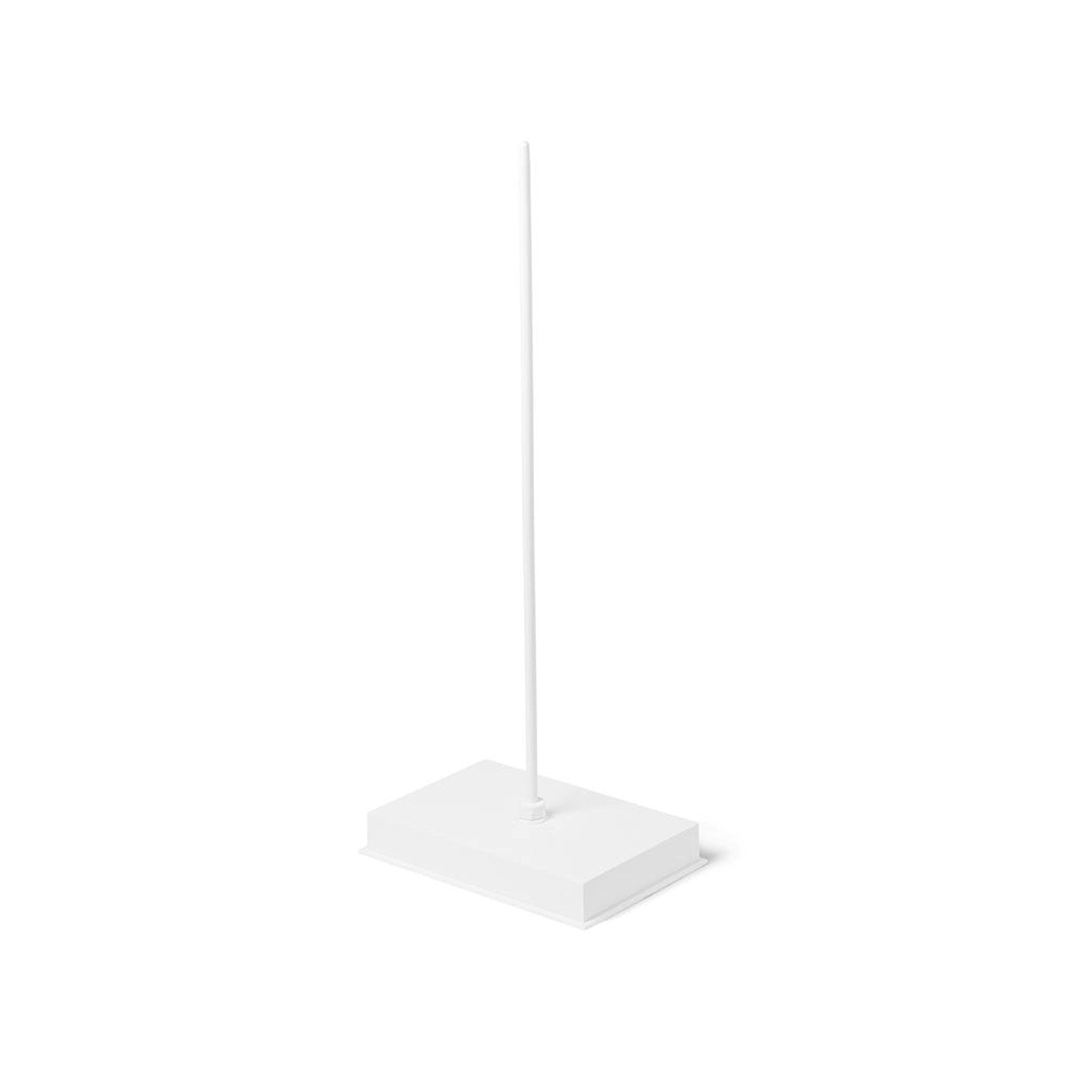 United Scientific Plastic Support Stand with Rod, 6" x 9" Base, 30" Rod, Side Hole - Non-Corrosive Lab Stand