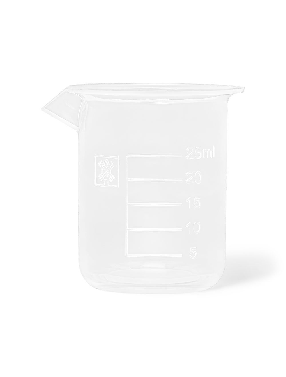 25mL Polypropylene Beakers – Wide Spout | Pack of 12 | United Scientific® | Autoclavable Lab Beakers with Graduations