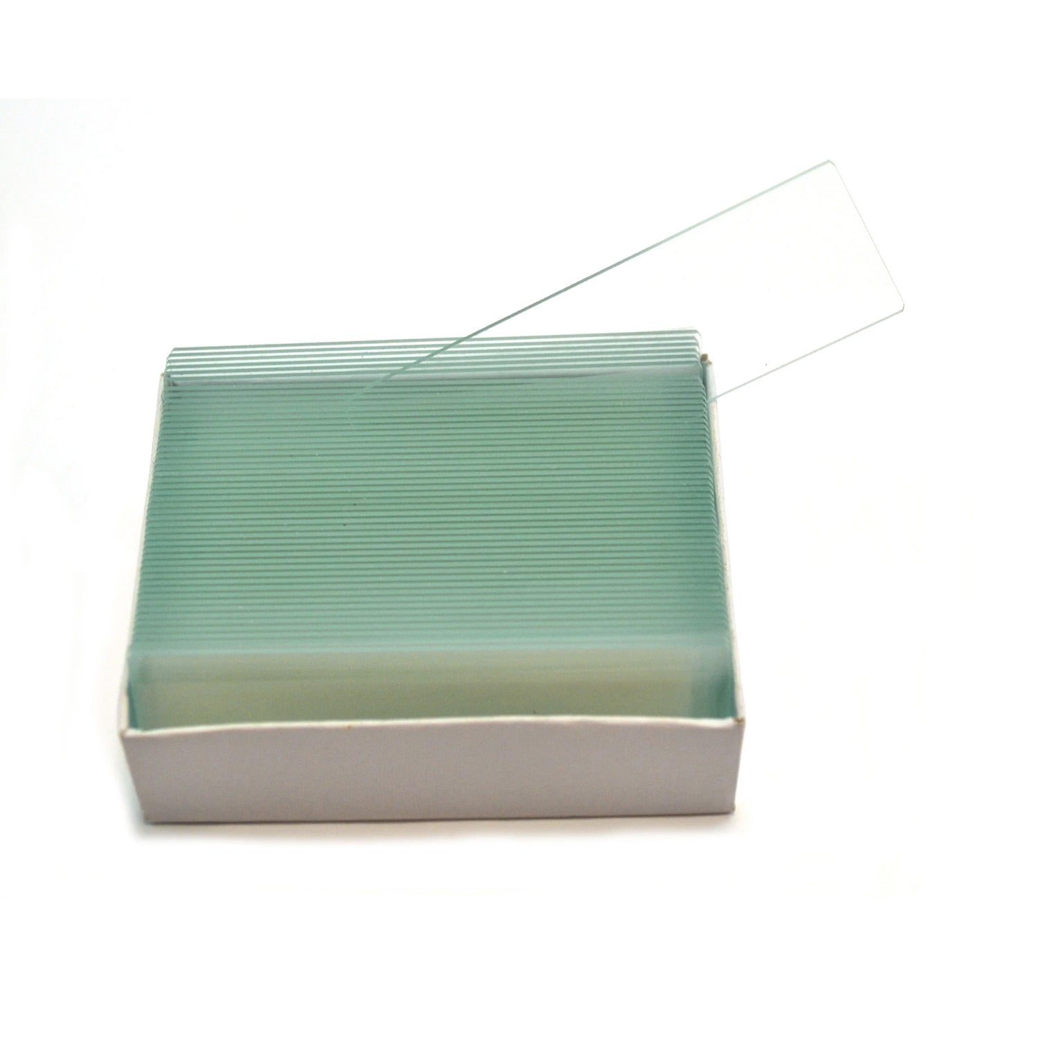 Eisco Labs Microscope Glass Slides – Plain, 75 x 25 mm, 1.1–1.2 mm Thick, Pack of 50