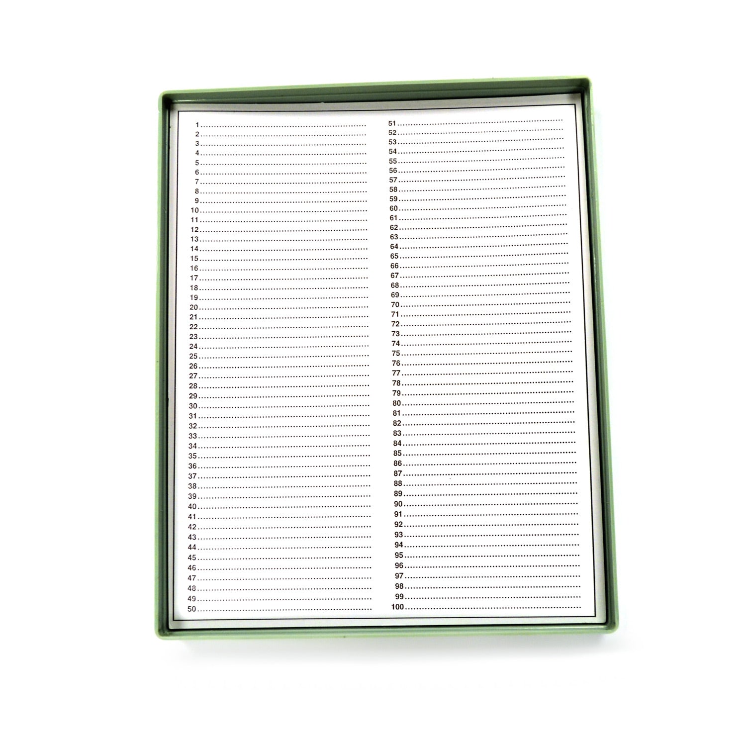 Eisco® Microscope Slide Storage Box – Polystyrene, Holds 100 Slides (75mm x 25mm)