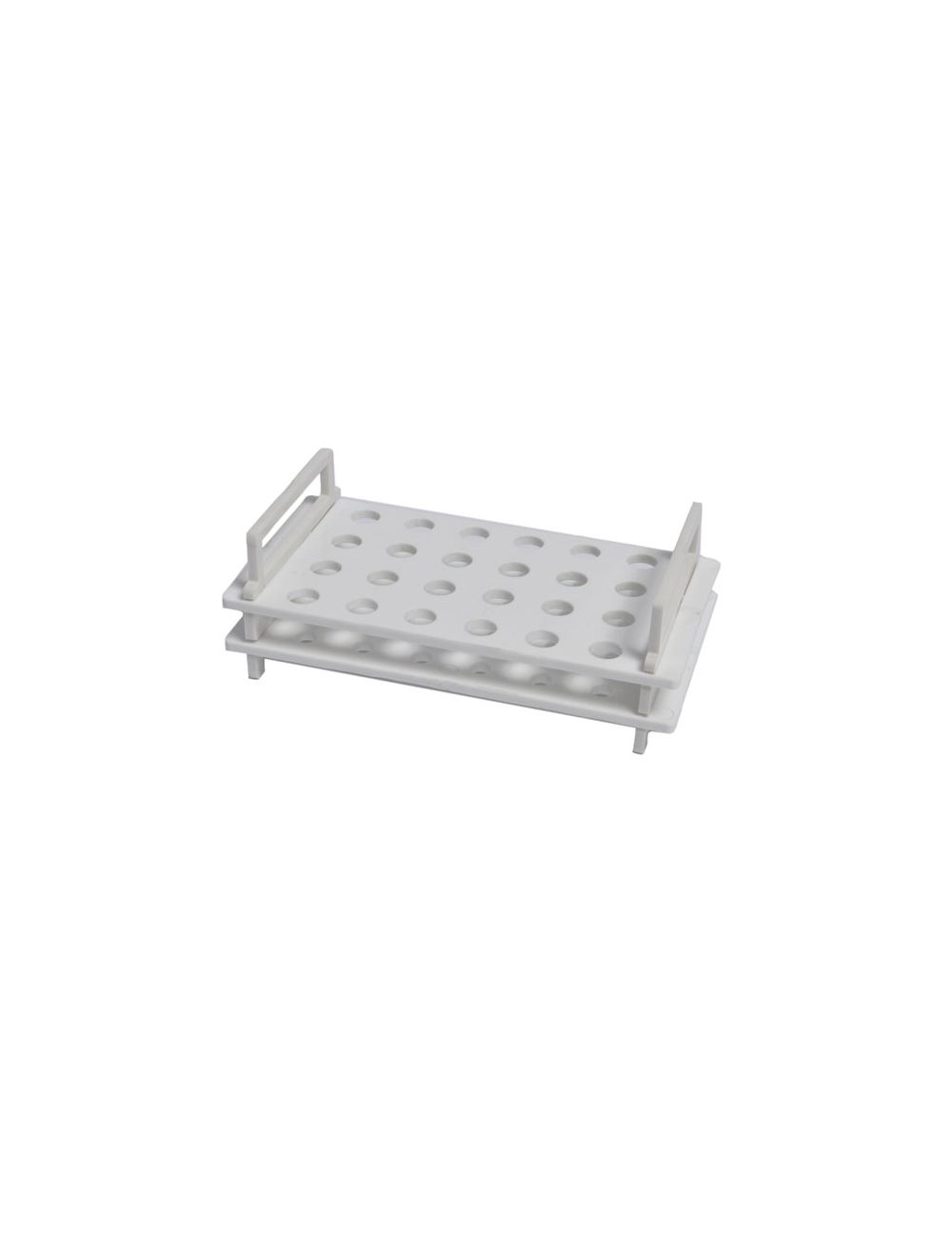 United Scientific® 24-Place Microcentrifuge Tube Rack – Polycarbonate, Autoclavable, Stackable Lab Tube Holder