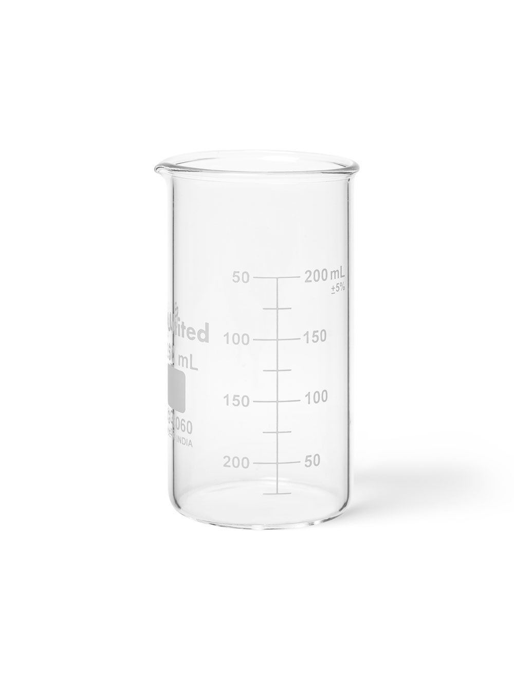United Scientific® 100mL Tall Form Berzelius Beakers, No Spout, Borosilicate Glass