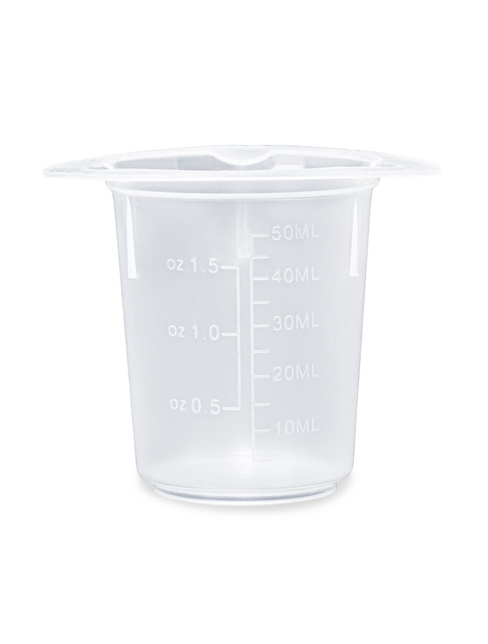 50mL Tri-Corner Beaker, Polypropylene (PP) – United Scientific® | Graduated, 3-Spout Design, Pack of 100