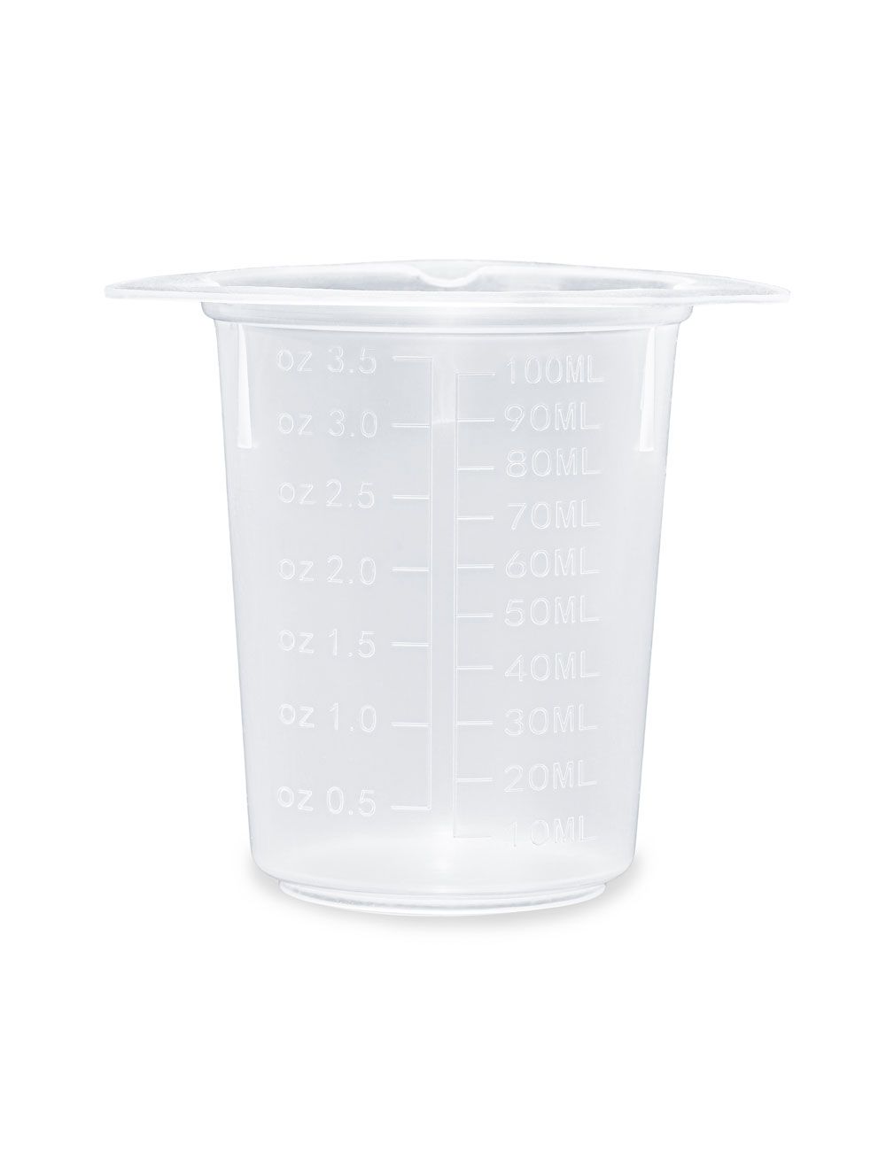50mL Tri-Corner Beaker, Polypropylene (PP) – United Scientific® | Graduated, 3-Spout Design, Pack of 100