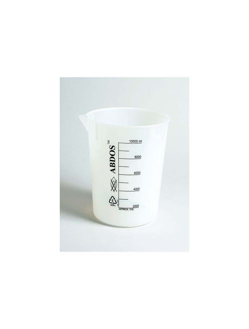 50mL Polypropylene Beakers with Printed Graduations – Pack of 12 | United Scientific® – Autoclavable Lab Beakers