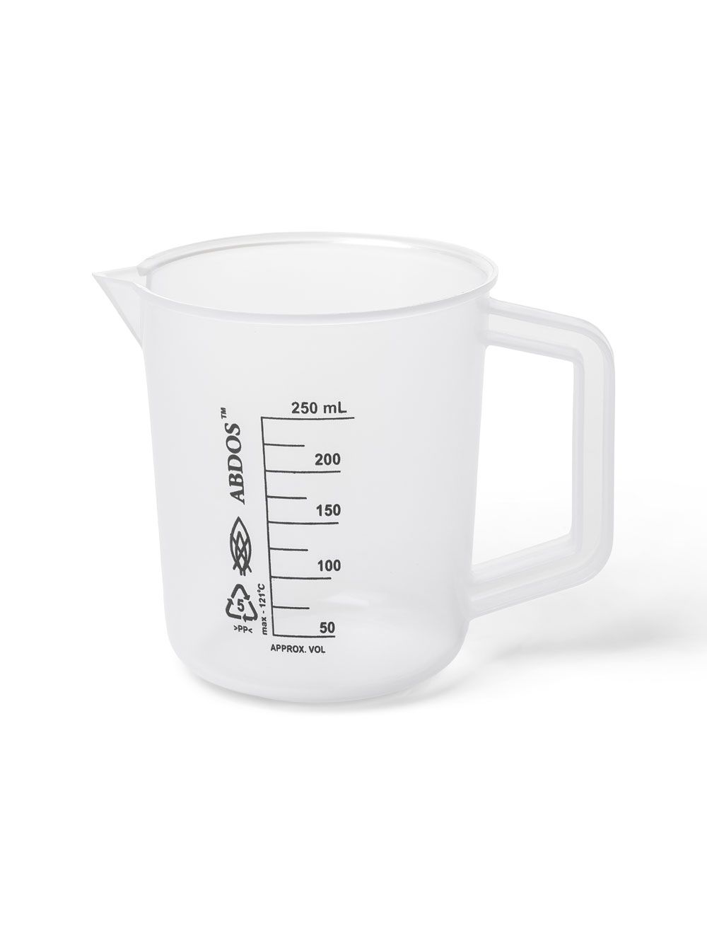 100mL Polypropylene Beakers with Handle & Printed Graduations – Autoclavable Lab Beakers (Pack of 6) | United Scientific®