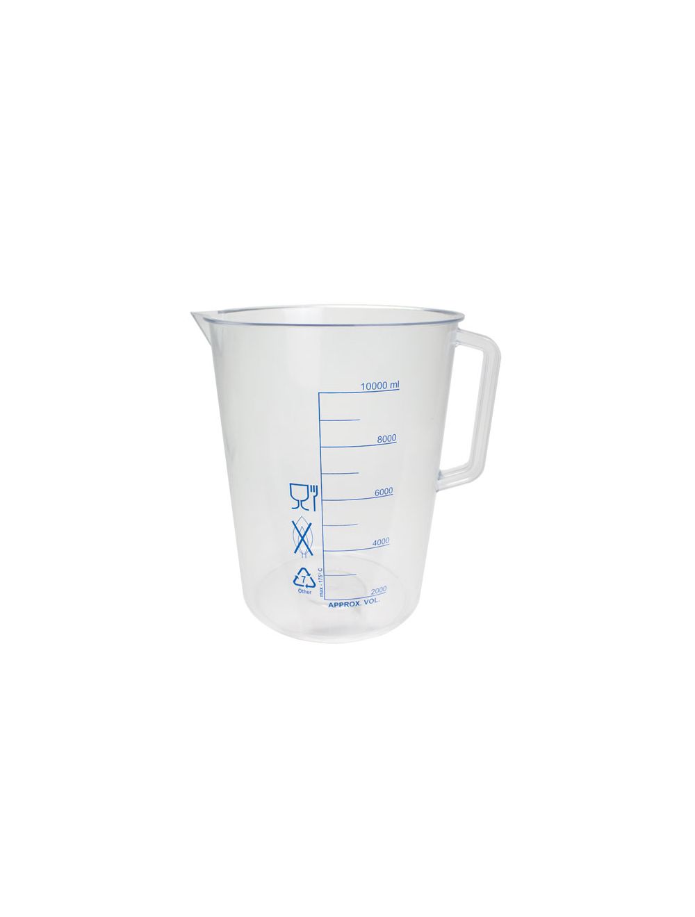 100mL PMP Beakers with Handle & Printed Graduations – Pack of 6 | United Scientific® | Autoclavable Lab Beakers