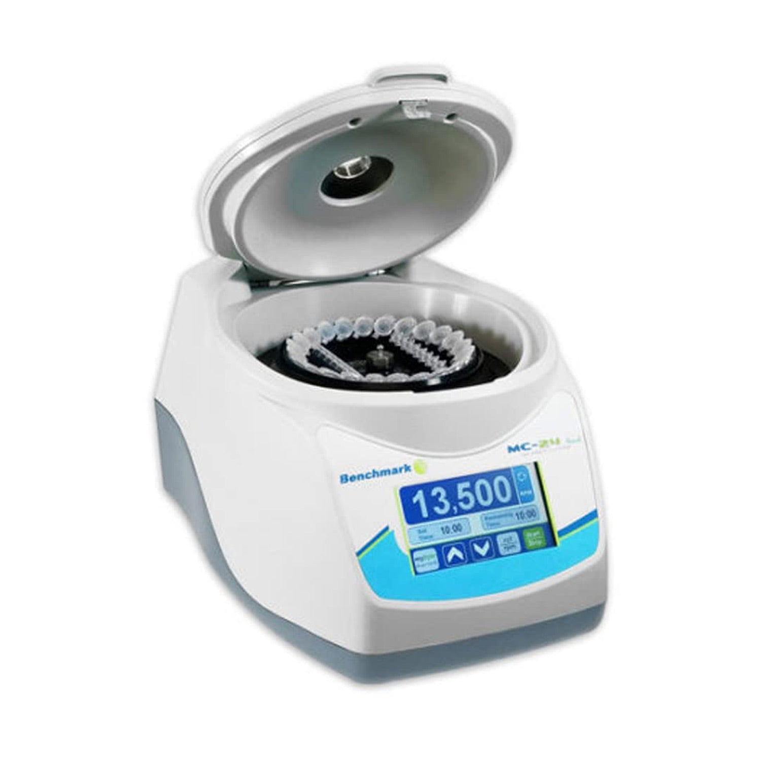 MC-24™ Touch Microcentrifuge – 16,800 × g, Touchscreen Control, COMBI-Rotor for Tubes & Strips | Benchmark Scientific