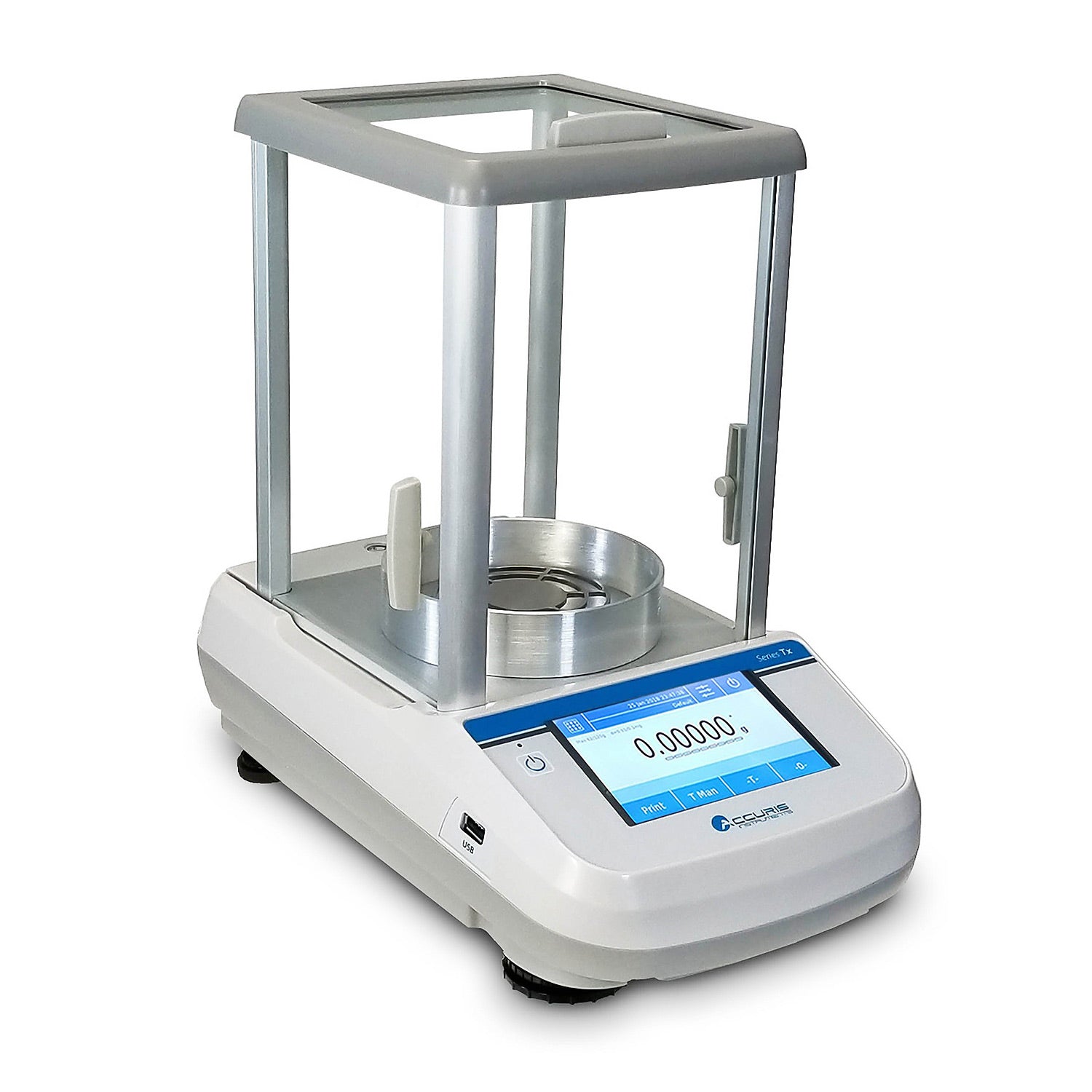 Accuris™ Series Tx Semi-Micro Analytical Balance – Internal Calibration, Touch Screen, 62g x 0.00001g / 120g x 0.0001g, USB & RS232 Connectivity