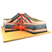 Eisco Labs 17-Inch Active Volcano Model with Cutaway View – Tabletop Earth Science Teaching Model