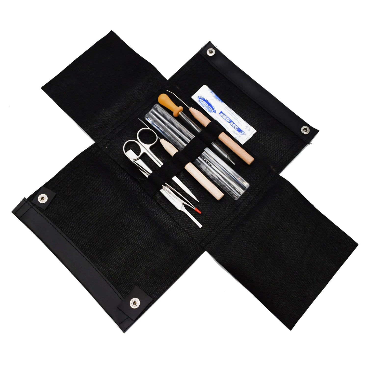Eisco Labs 7-Piece Dissection Kit – Stainless Steel Biology Dissection Set with Leather Case for Students & Classroom Use