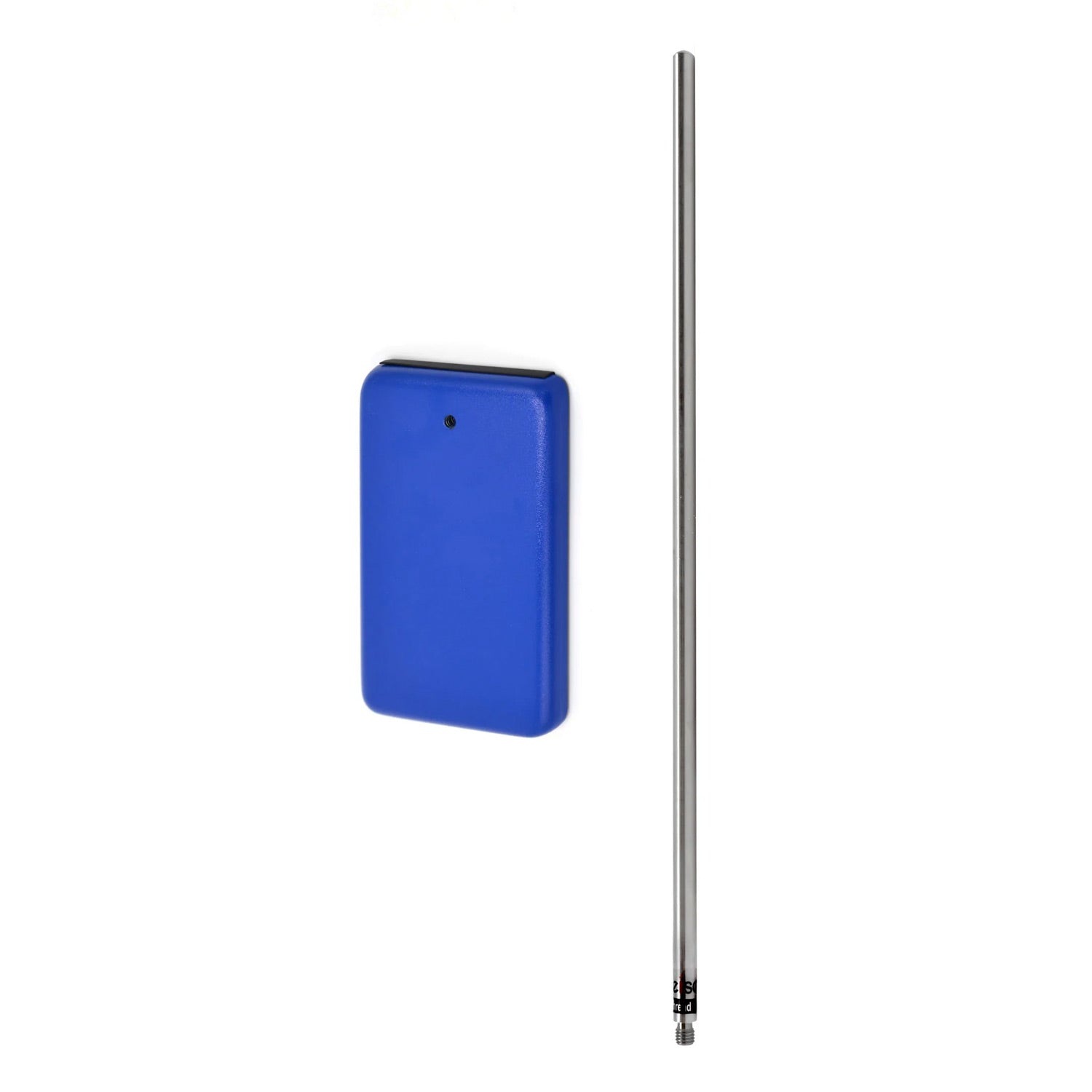 Eisco Labs Rectangular Retort Base & Rod Set – 9"x6" Cast Iron Base with 23.6" Stainless Steel Rod, Heavy Duty Lab Stand for Chemistry & Science Experiments