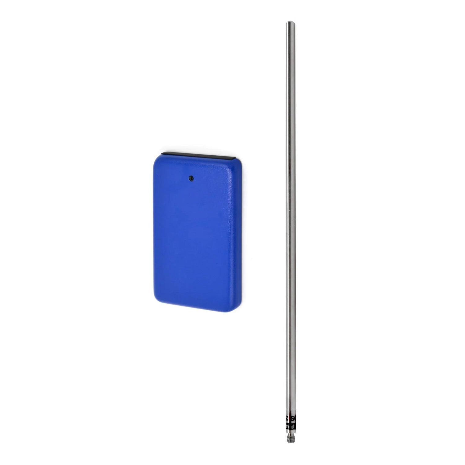 Eisco Labs Heavy Duty Rectangular Retort Base & Rod Set – 11"x6" Cast Iron Base, 35.5" Stainless Steel Rod, 12mm Diameter – Chemistry Lab Stand for Science Experiments