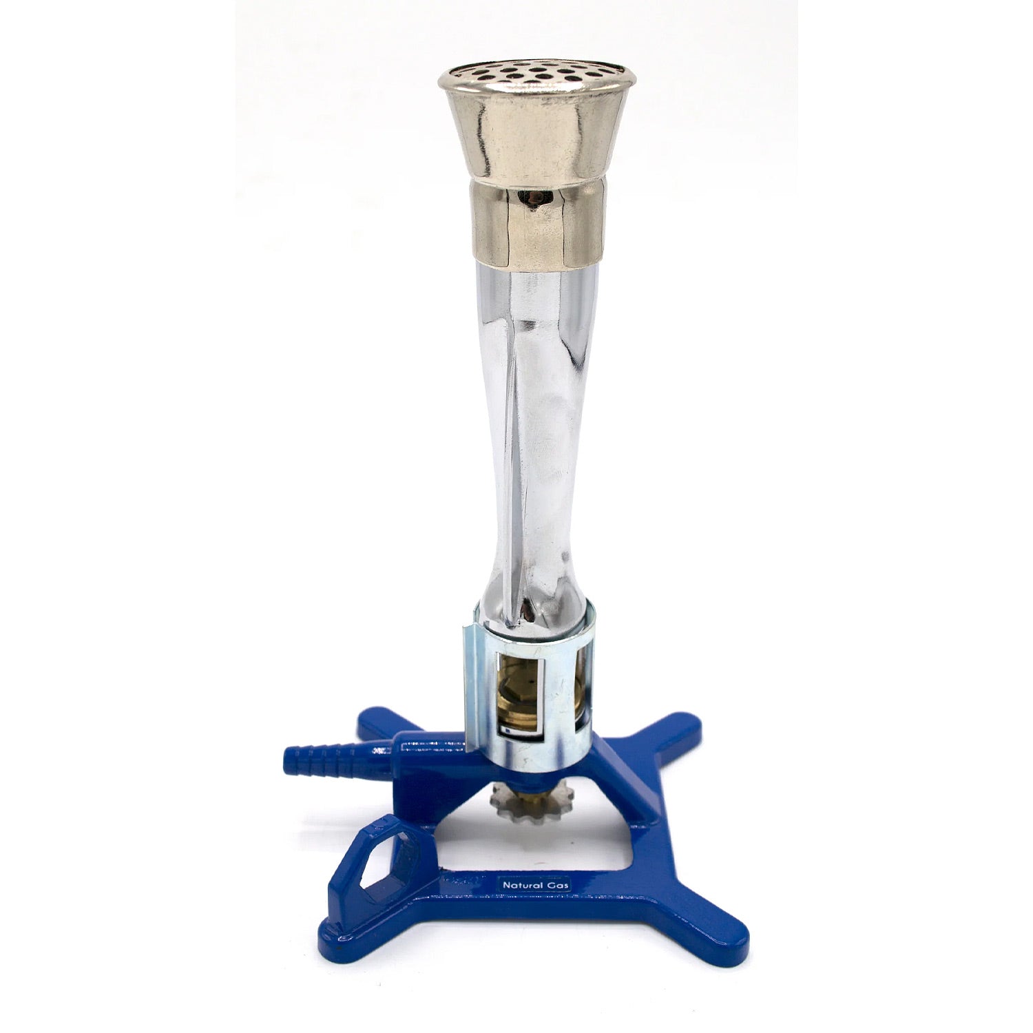 Natural Gas Meker Bunsen Burner – StabiliBase™ Anti-Tip with Handle, High-Temperature Lab Burner (1780°C, 935–1180 BTU) – Eisco Labs
