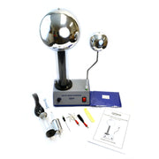 EISCO 400,000 Volt Van de Graaff Generator Kit with 10 Electrostatic Attachments – High Voltage Physics Demonstration Set