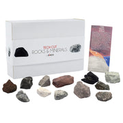 Eisco Labs Introduction to Igneous Rocks Kit – 12 Premium Geology Specimens with Storage Box & ID Card for Classroom & Home Learning