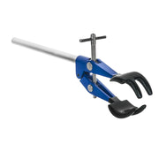 4-Prong Vinyl Coated Lab Clamp with Stainless Steel Rod – Adjustable 4.1" Opening | Laboratory Flask & Test Tube Holder
