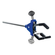 3-Finger Adjustable Lab Clamp with Stainless Steel Rod – Vinyl Coated Prongs, 2.3" Max Opening – Heavy Duty Laboratory Support Stand Clamp