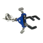 3-Finger Adjustable Lab Clamp with Swivel Bosshead – Heavy-Duty Zinc Alloy, Vinyl-Coated Jaws, 2.4" Opening for Beakers, Flasks & Test T