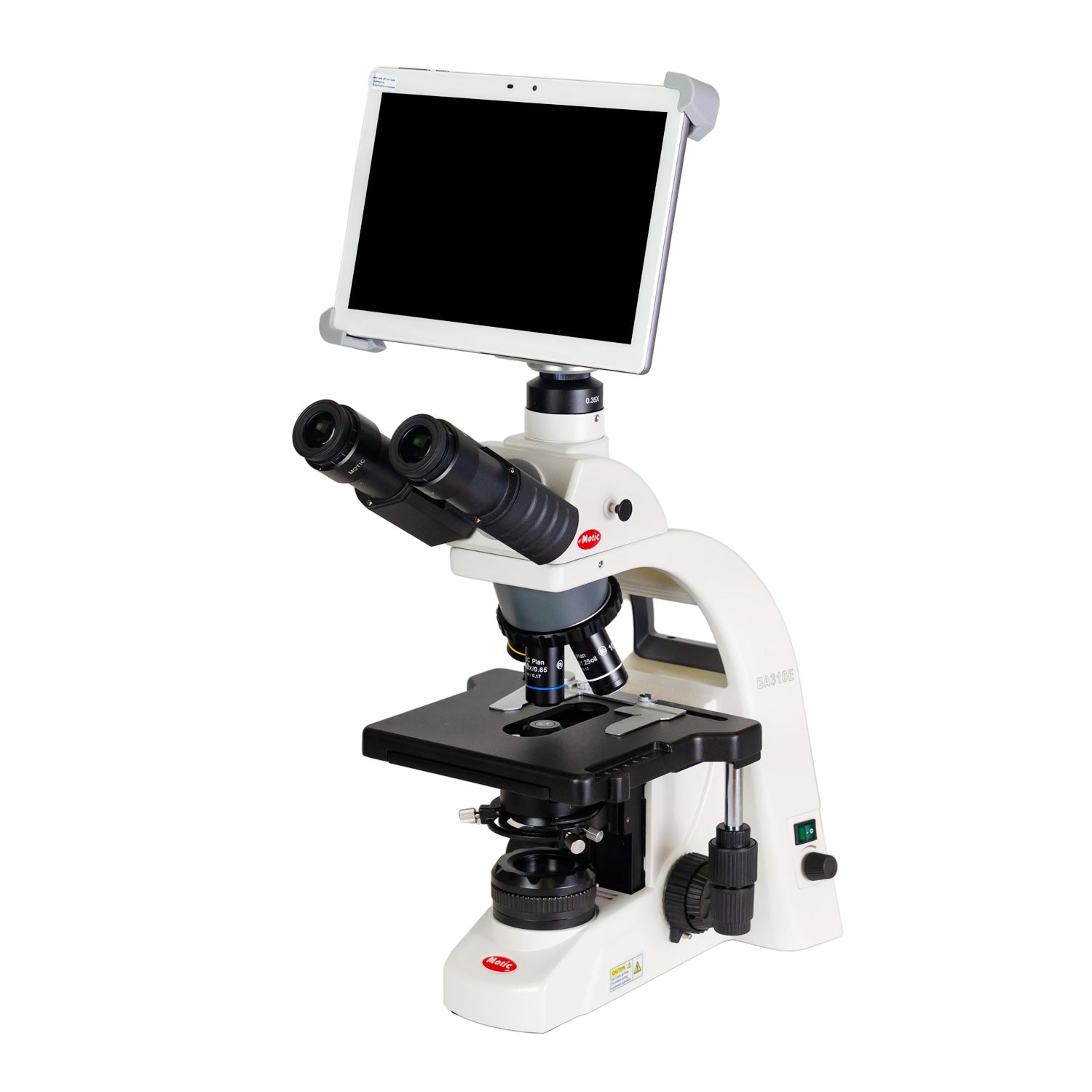 Motic BA310E Trinocular Digital Microscope with LED Illumination & Moticam BTI10 Wi-Fi Camera Bundle – 4MP Tablet Imaging System for Labs, Universities & Research