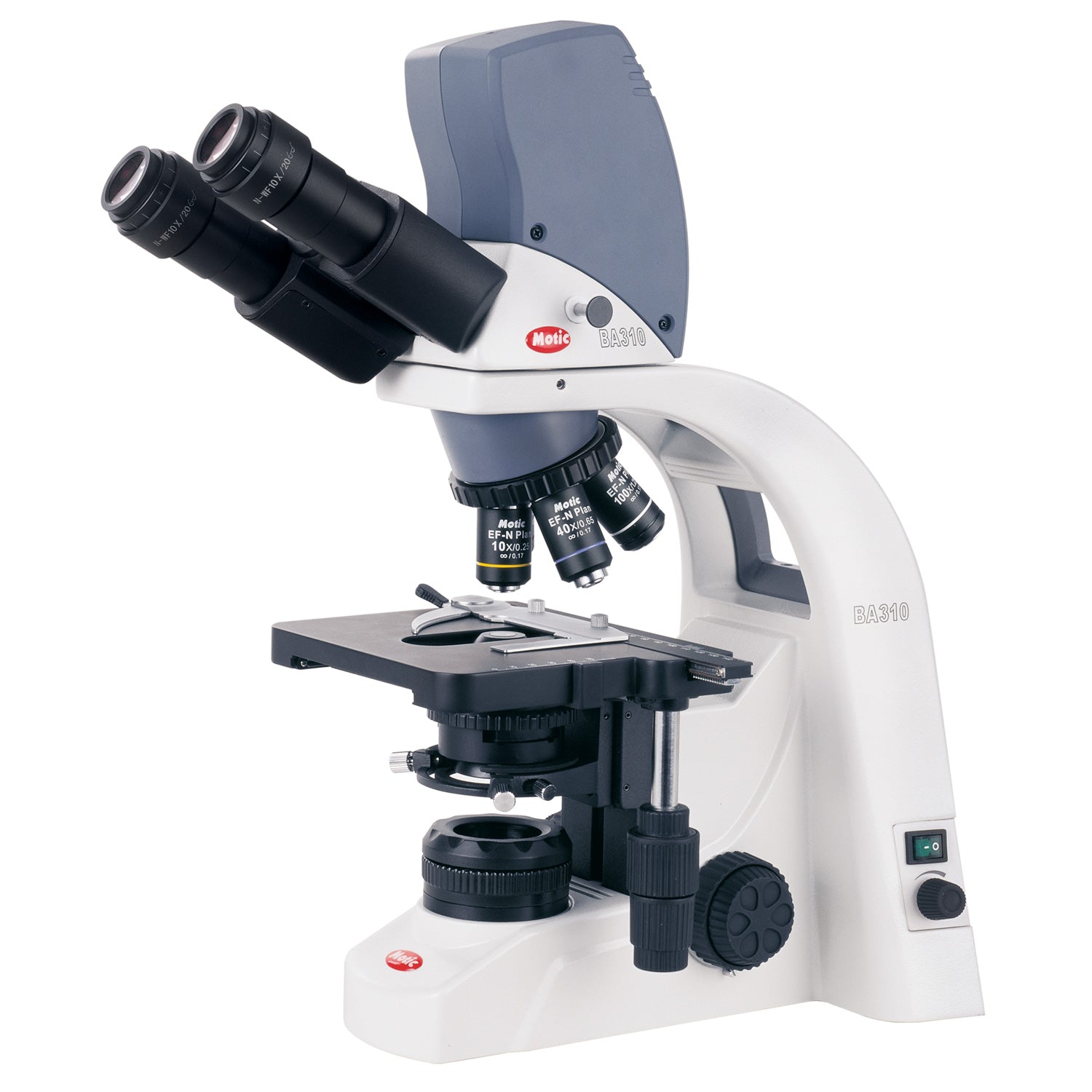 Motic BA310 Digital LED Microscope – 5MP Built-In Camera, Infinity Optical System, LED Koehler Illumination, Professional Biological Microscope
