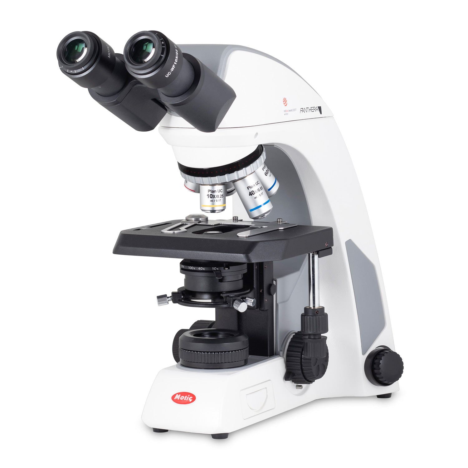 Motic Panthera C2 Series Microscopes – Binocular & Trinocular Models with CCIS® Optical System, UC Plan Achromatic Objectives, and LED/Halogen Smart Illumination