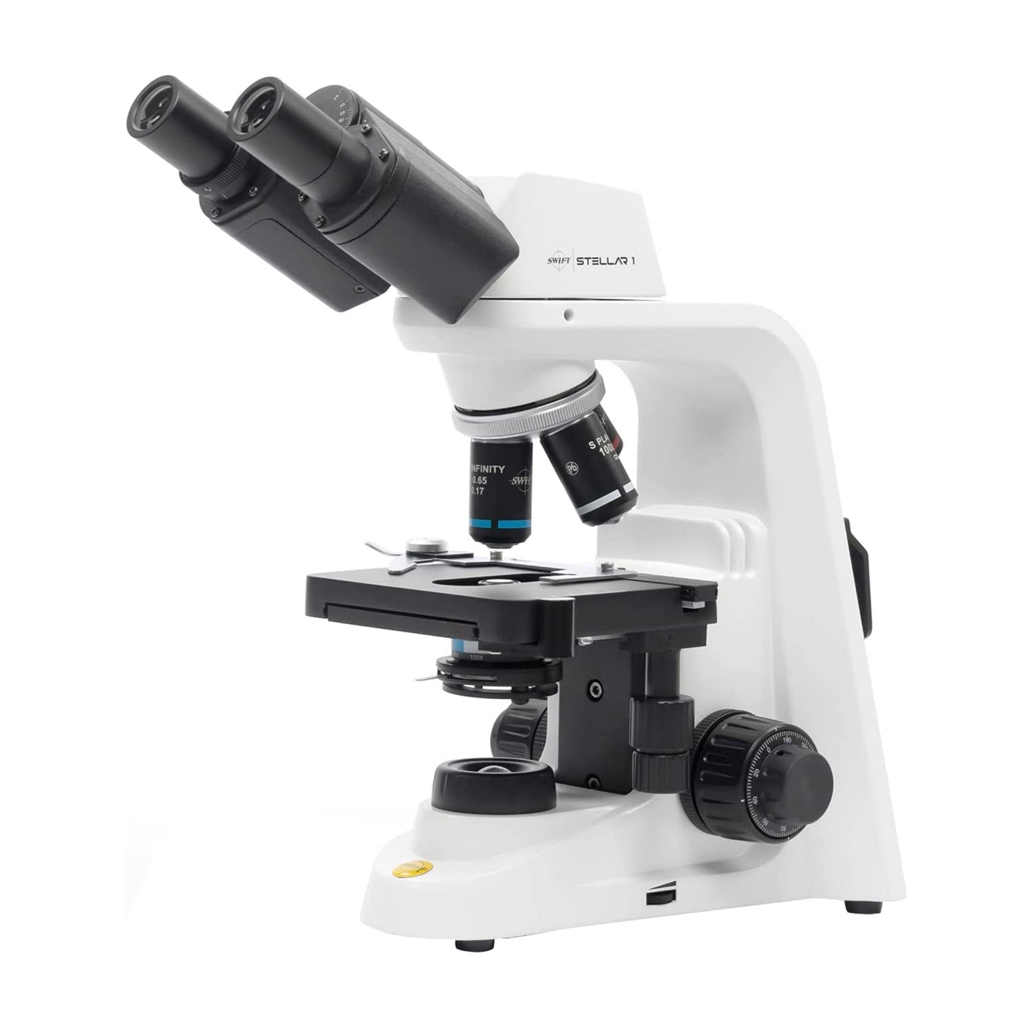 National Stellar1 Pro Series Biological Microscopes – Binocular & Trinocular Models with Infinity Optical System, Plan Achromatic Objectives & LED Illumination for Professional Teaching & Research Labs