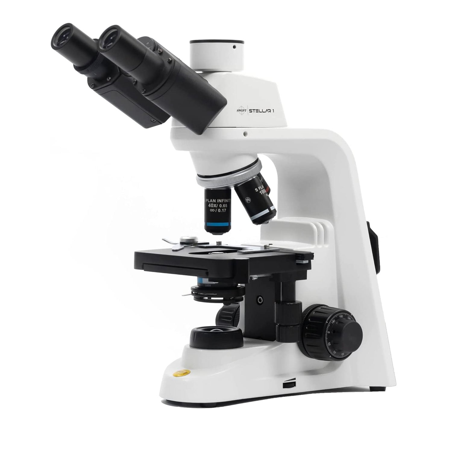 National Stellar1 Pro Series Biological Microscopes – Binocular & Trinocular Models with Infinity Optical System, Plan Achromatic Objectives & LED Illumination for Professional Teaching & Research Labs