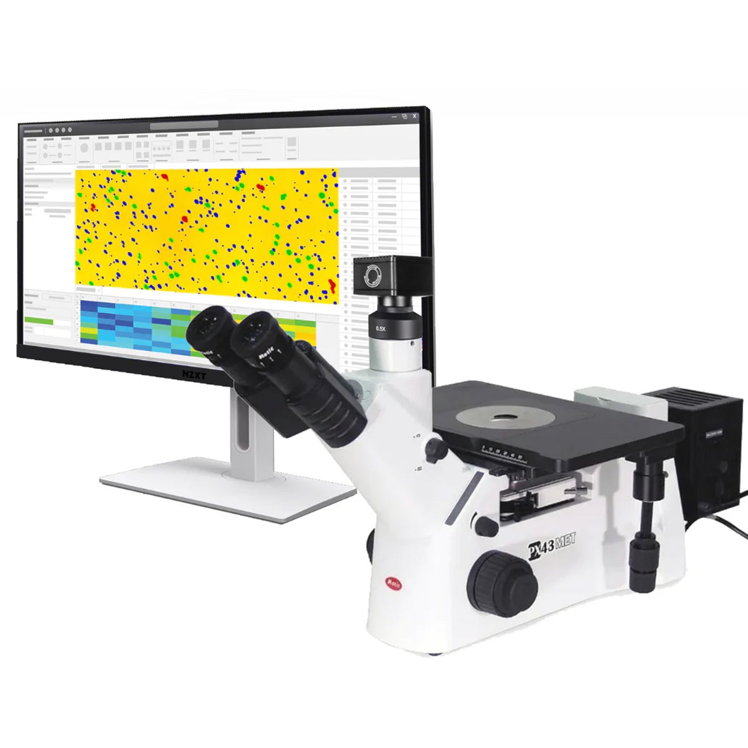 Motic PX43MET Inverted Metallurgical Microscope Series – Brightfield, Darkfield, DIC & Polarization
