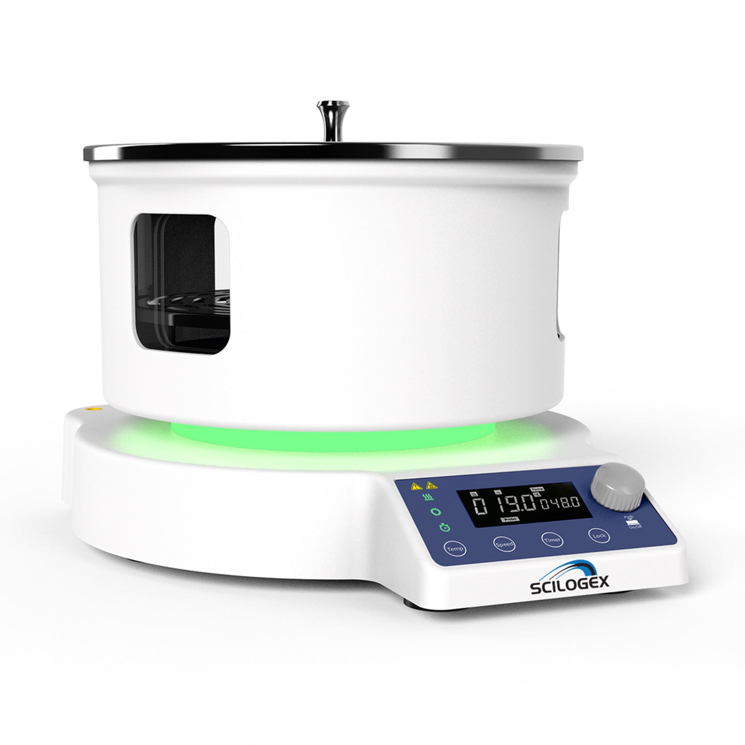 SCILOGEX SCI220-H3 LCD Digital Magnetic Stirring Heated Water Bath – 5L Capacity, Dual-Use for Water & Oil, 110V