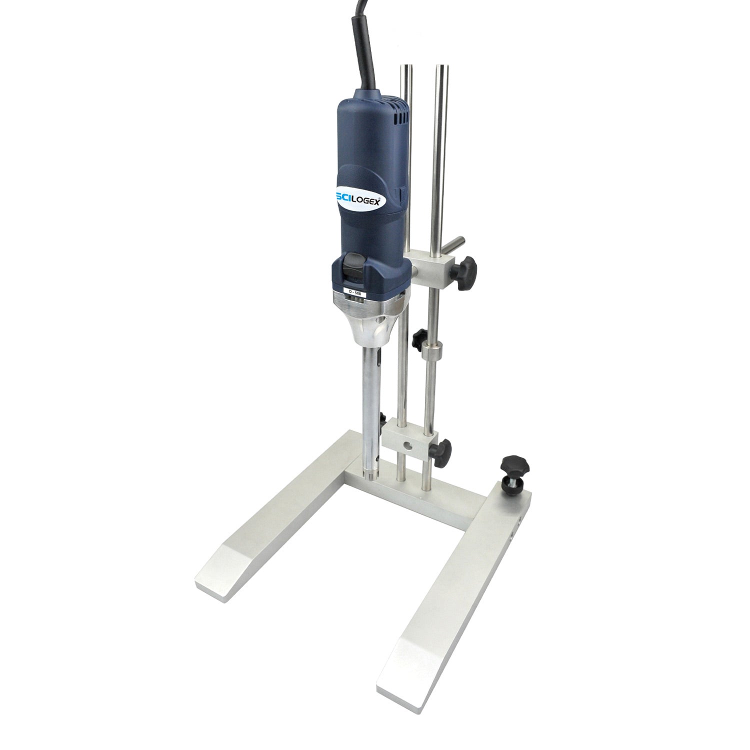 SCILOGEX D500 High-Speed Homogenizer Package – 10–5000mL Capacity with 20mm Generator, Stand, and 29,000 RPM Motor, 110V