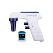 SCILOGEX SCI-Fill Motorized Pipette Filler – Ergonomic Pipette Controller with LCD Display, 2 Hydrophobic Filters, AC Charger & Wall Stand, 1–100mL Compatibility, US Plug