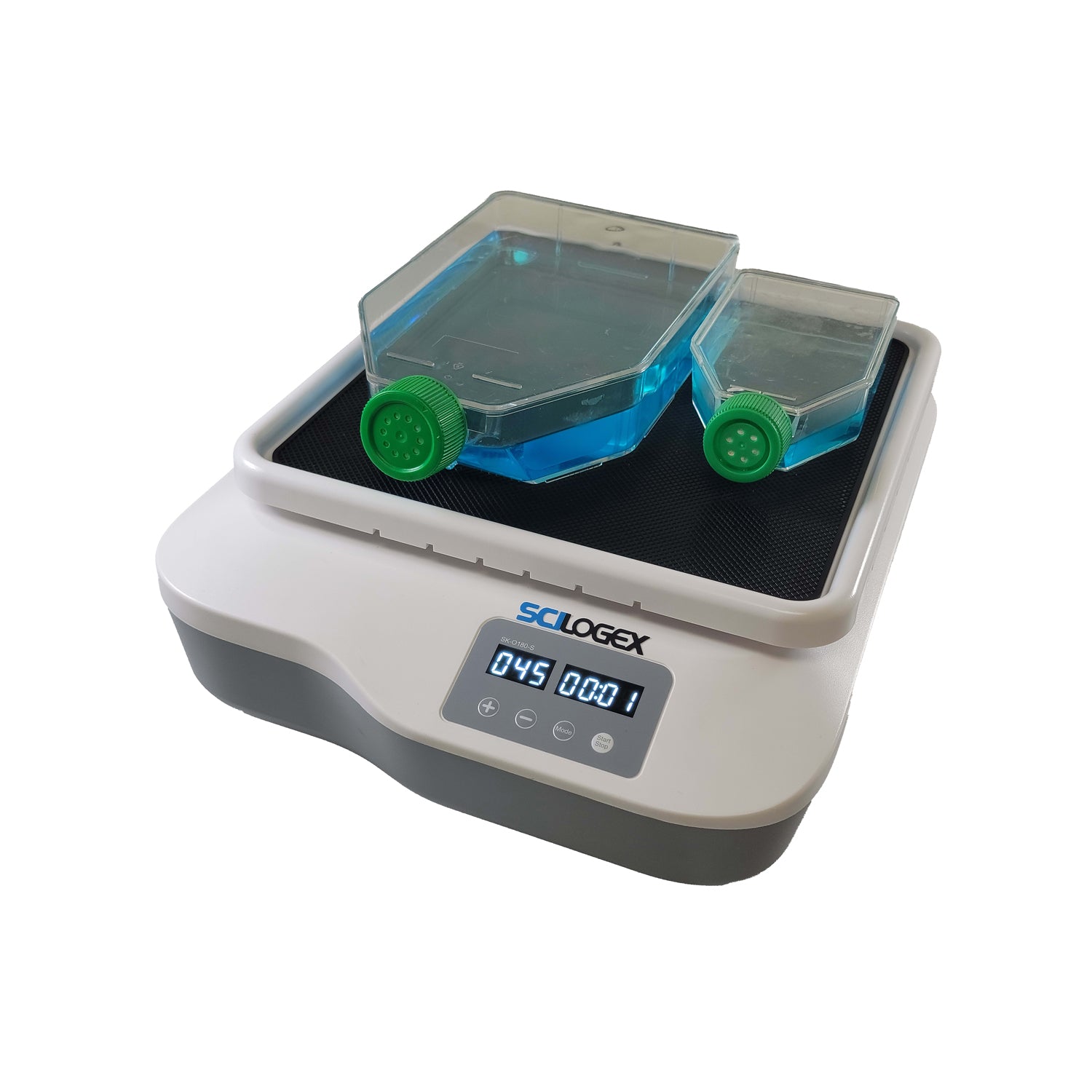 SCILOGEX SCI-O180-S Digital Orbital Laboratory Shaker with Anti-Slip Flask Platform & Straps – 3kg Capacity, Variable Speed, 100–220V
