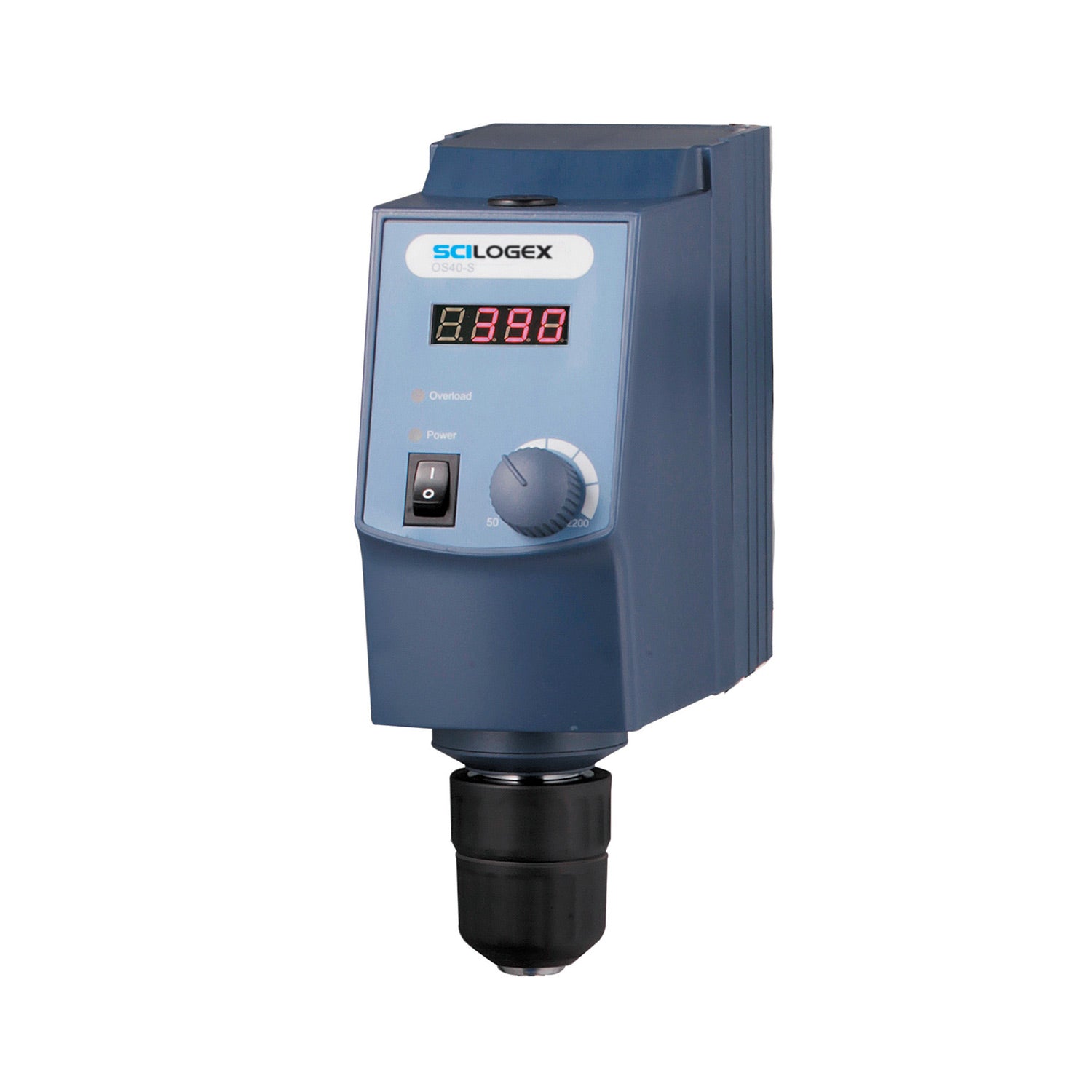 SCILOGEX SCI20-S LED Digital Overhead Stirrer, 20L Capacity, 50–2200 RPM, Stainless Steel Cross Stirrer Included