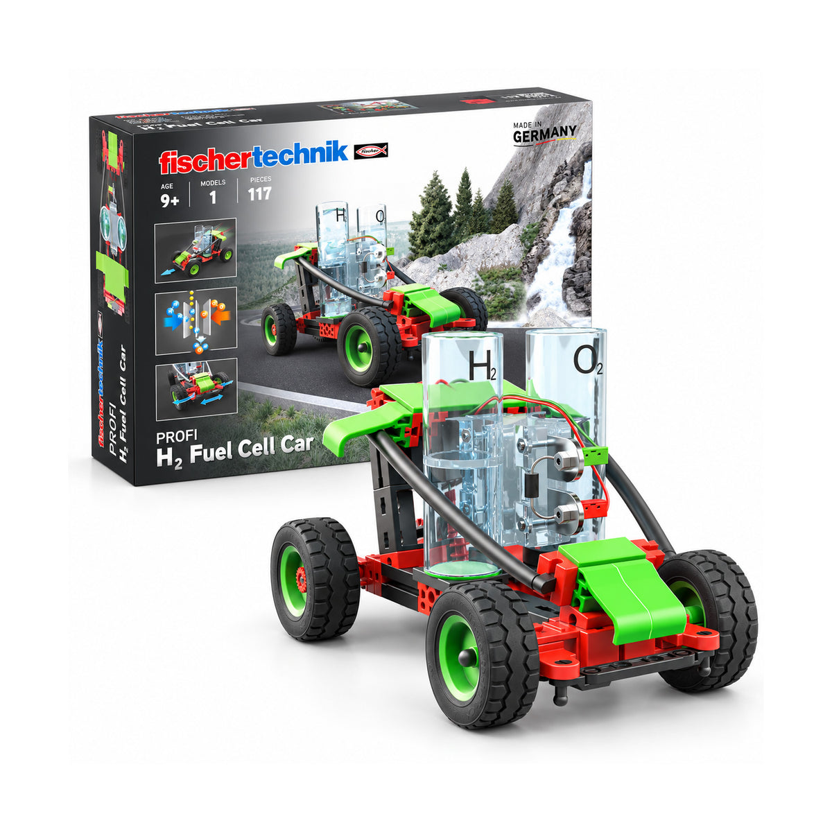 fischertechnik H2 Fuel Cell Car – 117-Piece Hydrogen-Powered STEM Building Kit