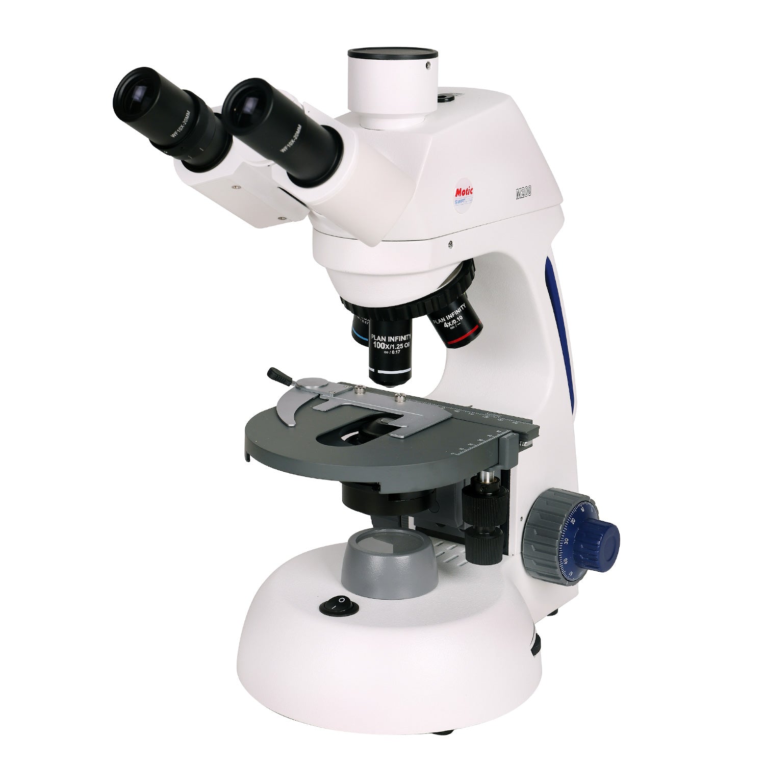 Swift M17 Series Compound LED Microscopes – Binocular & Trinocular Models with Infinity Plan Optics for College, Medical & Veterinary Labs