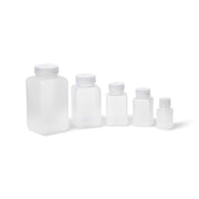 United Scientific™ UniStore™ 60 mL Wide Mouth Square Bottles, PPCO, Leakproof, Autoclavable – Pack of 12