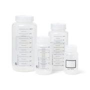 125 mL Graduated Wide Mouth Bottles, Leakproof, Autoclavable Polypropylene (PP), Pack of 12 – United Scientific™ UniStore™