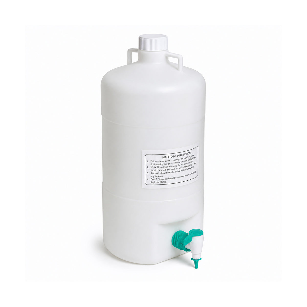 United Scientific® Polypropylene Aspirator Bottle with Leak-Proof Spigot, Autoclavable Lab Dispensing Bottle – 5L, 10L & 20L