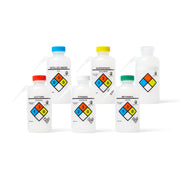United Scientific® UniSafe™ Acetone Wash Bottle – 500mL LDPE Unitary Squeeze Bottles with GHS Labeling (Pack of 6)