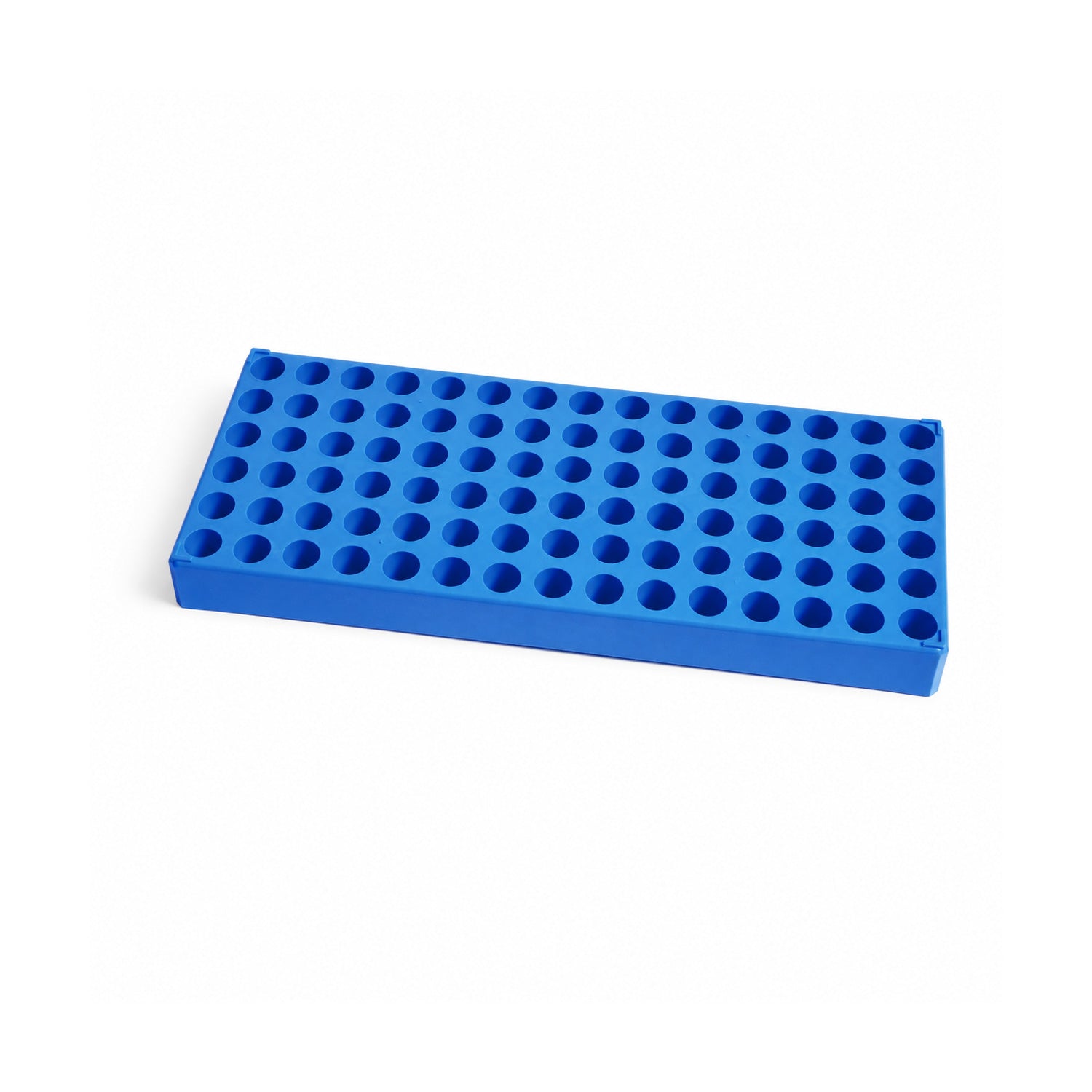 United Scientific® Polypropylene Vial Rack, 17mm Well Diameter, 90-Place (15x6), Autoclavable, Pack of 5