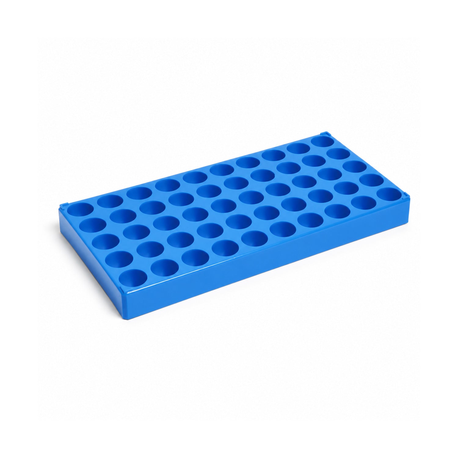 United Scientific® Polypropylene Vial Rack, 17mm Well Diameter, 90-Place (15x6), Autoclavable, Pack of 5