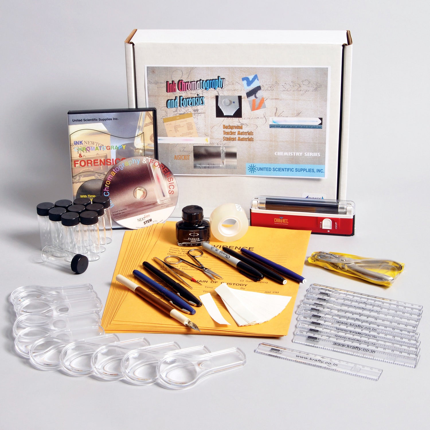 Ink Chromatography & Forensics STEM Kit – Hands-On Crime Scene Investigation Lab for Students, Grades 6-12