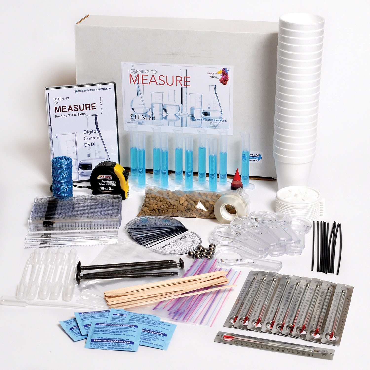 Learning to Measure STEM Kit by United Scientific® – Hands-On Measurement Activities for Grades K–8, Classroom Pack for 40 Students