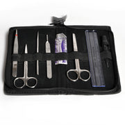 United Scientific® Economy Dissecting Instruments Set – 7 Piece Stainless Steel Kit with Vinyl Pouch