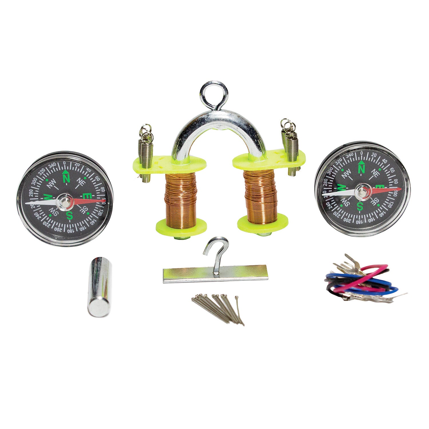 United Scientific® Electromagnet Kit – 58-Piece Electricity & Magnetism STEM Experiment Set for Grades 4–12