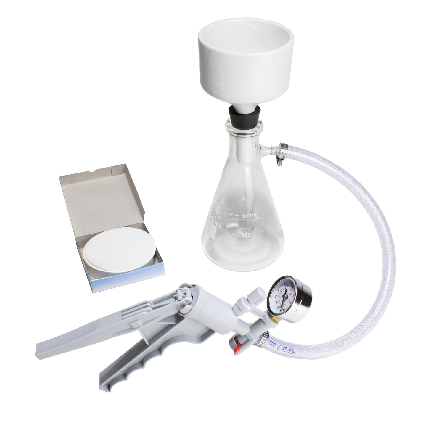 United Scientific® Filtering Kit – Complete Filtration System with Hand Vacuum Pump