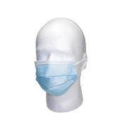3-Ply Disposable Face Masks with Ear Loops – Breathable, Comfortable & Protective, ≥95% BFE – Blue, Non-Sterile