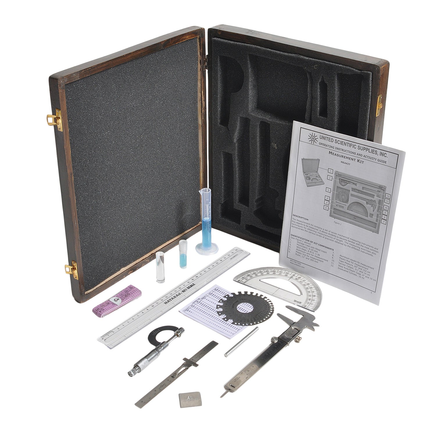 United Scientific® Complete Measurement Kit – Student STEM Activity Set with Tools & Guide