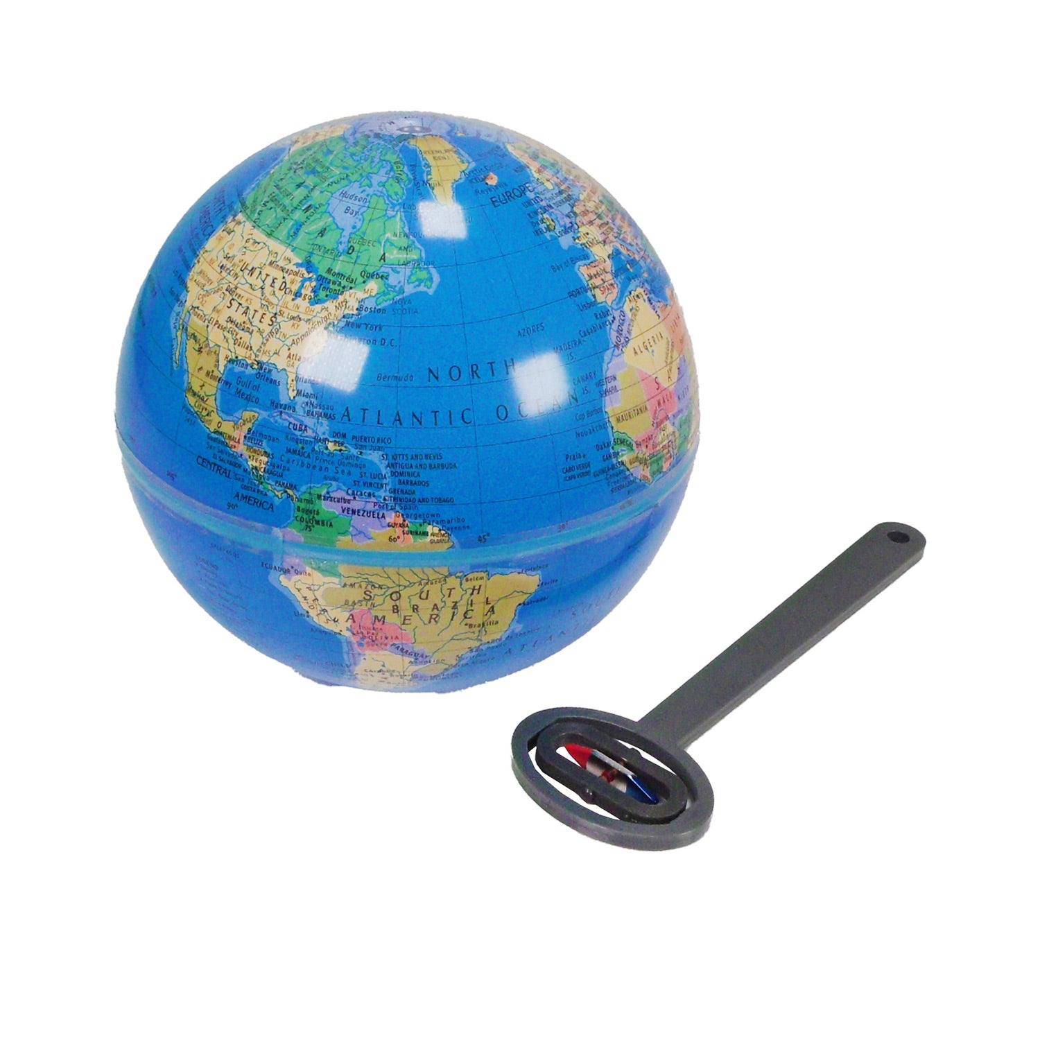 United Scientific® Magnaprobe with Magnetic Globe – Earth’s Magnetic Field Demonstration Model with Activity Guide